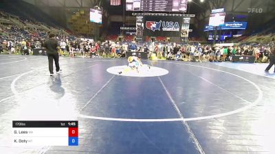 170 lbs Cons 32 #1 - Garrett Lees, Washington vs Kyrin Doty, Montana