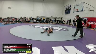 87 lbs Round 2 - Caleb Lawrence, Rawtown Elite vs Steven Ziegler, Camel Kids Wrestling