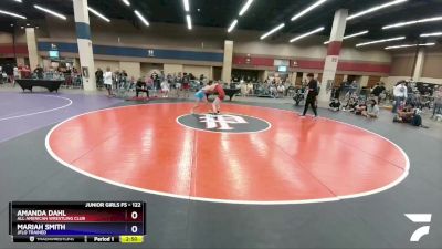 122 lbs Semifinal - Amanda Dahl, All American Wrestling Club vs Mariah Smith, Jflo Trained