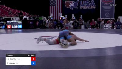 57 kg Quarters - Alan Koehler, Pinnacle Wrestling Club vs Cael Nasdeo, Central Pennsylvania RTC (CPRTC)