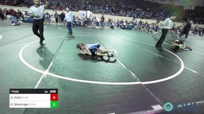 55 lbs Final - Aden Kelly, Division Bell Wrestling vs Khloe Weisinger, Wyandotte Youth Wrestling