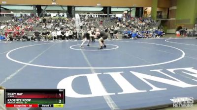 150 lbs Quarterfinals (8 Team) - Kadence Roop, BROKEN ARROW vs Riley Day, YUKON