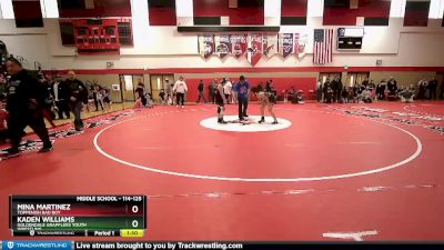 114-125 lbs Round 2 - Mina Martinez, Toppenish Bad Boy vs Kaden Williams, Goldendale Grapplers Youth Wrestling