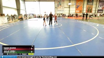 92 lbs Rd# 4- 1:30pm Friday - Olivia Kearns, Mistfits vs Sicilie Lomeli, Oklahoma Outlaws