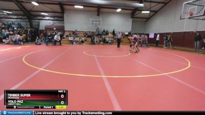 126 lbs Semifinal - Timber Super, Okanogan vs Yolo Paz, Liberty Bell