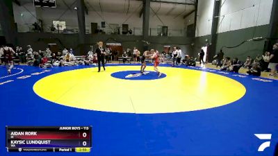 113 lbs Quarterfinal - Aidan Rork, ID vs Kaysic Lundquist, WA