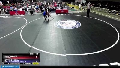 145 lbs Cons. Round 5 - Isaac Woods, California vs Brayden Silva, Vasky BrosPitman Wrestling Club