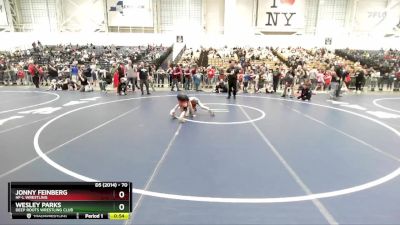 70 lbs Cons. Round 4 - Jonny Feinberg, HF-L Wrestling vs Wesley Parks, Deep Roots Wrestling Club