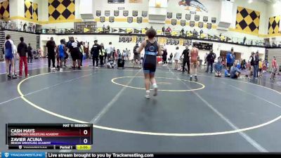 102 lbs Cons. Round 5 - Cash Mays, Contenders Wrestling Academy vs Zavier Acuna, Region Wrestling Academy