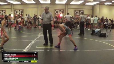 92 lbs Round 3 (4 Team) - Liam Brannon, Armory WA Red vs Malec Ksebe, SVRWC Gold