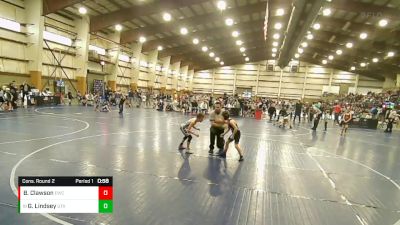 71 lbs Cons. Round 2 - Gage Lindsey, Utah vs Beau Clawson, Empire Wrestling Club