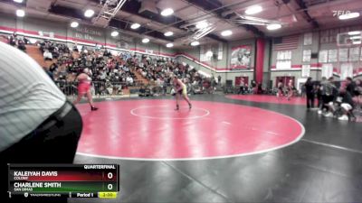 235 lbs Quarterfinal - Kaleiyah Davis, Colony vs Charlene Smith, San Dimas