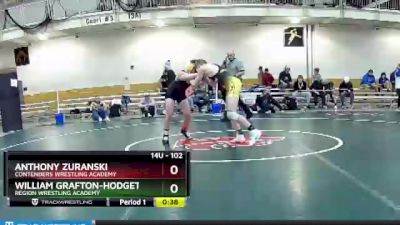 102 lbs Semifinal - William Grafton-Hodgetts, Region Wrestling Academy vs Anthony Zuranski, Contenders Wrestling Academy