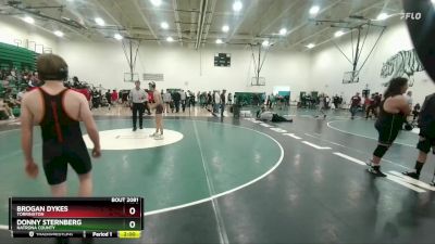126 lbs Cons. Round 2 - Brogan Dykes, Torrington vs Donny Sternberg, Natrona County
