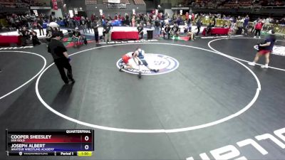 144 lbs Quarterfinal - Cooper Sheesley, USA Gold vs Joseph Albert, Amateur Wrestling Academy