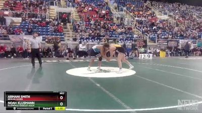 220 lbs Quarterfinal - Noah Klusmann, Ellendale-Edgeley-Kulm vs Armani Smith, Beulah-Hazen