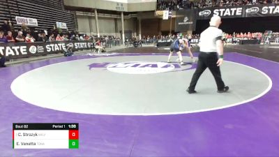 1B/2B 182 Champ. Round 1 - Cody Strozyk, Willapa Valley vs Evan Vanatta, Tonasket