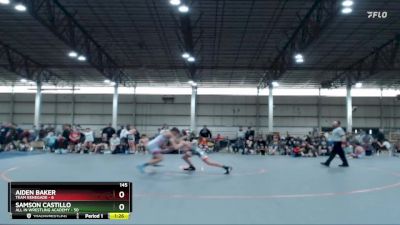 145 lbs Round 3 (4 Team) - Samson Castillo, All IN Wrestling Academy vs Aiden Baker, Team Renegade