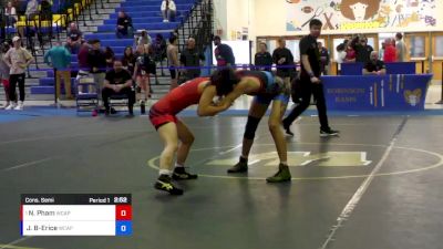 50 lbs Cons. Semi - Nina Pham, Army (WCAP) vs Jessienna Burkett-Erice, Legend Wrestling