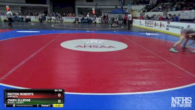 6A 152 lbs Quarterfinal - Payton Roberts, Hartselle vs Owen Elledge, Russell County