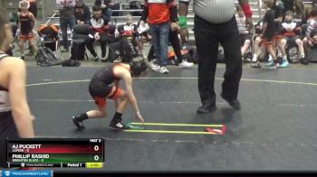 49 lbs Round 1 (4 Team) - Phillip Rashid, Brighton Black vs AJ Puckett, Lapeer