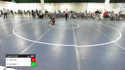 70 lbs Consi Of 16 #2 - Dominik Coleman, VA vs Dylan Verceles, MD