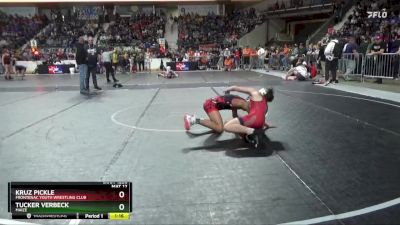 120 lbs Quarterfinal - Tucker Verbeck, Maize vs Kruz Pickle, Frontenac Youth Wrestling Club