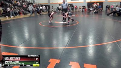 N-17 lbs Quarterfinal - Carter Jacobi, North Liberty Wrestling Club vs Josh Tegtmeier, Oelwein Wrestling Club