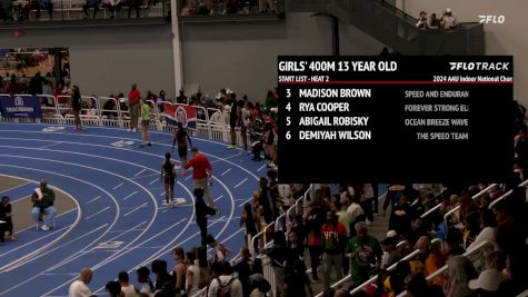 Youth Girls' 400m, Finals 2 - Age 13