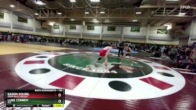 150 lbs Quarterfinal - Saxon Kouril, Sioux Falls Lincoln vs Luke Conroy, GTC