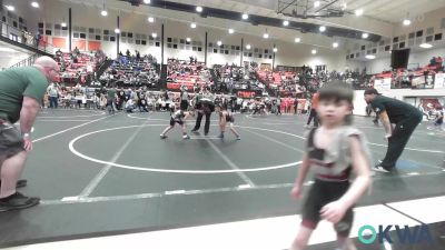 61 lbs Round Of 16 - Aiden Crone, Mcalester Youth Wrestling vs Dominic Guerrero, Brushy Wrestling Club