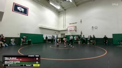 190A Round 1 - Tell Slagle, Worland High School vs Braxton Gates, Rock Springs