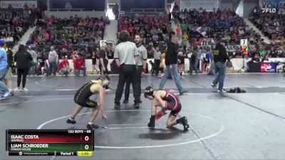 68 lbs Quarterfinal - Isaac Costa, Wamego vs Liam Schroeder, Power House