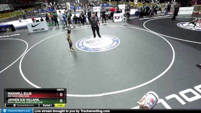 56 lbs Semifinal - Maxwell Ellis, Red Wave Wrestling vs Jayden Kai Villamil, Socal Grappling Wrestling Club