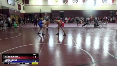 16UB-9 lbs Round 1 - Ayden Torres, Dubuque Wrestling Club vs Aston Keune, Unattached