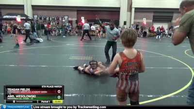 50 lbs Finals (8 Team) - Teagan Fields, Contenders Wrestling Academy Green vs Abel Wesolowski, Panhandle All-Stars