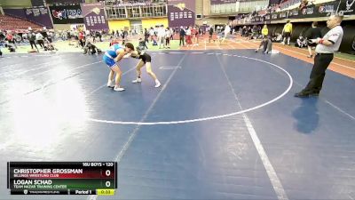 120 lbs Cons. Round 4 - Logan Schad, Team Nazar Training Center vs Christopher Grossman, Billings Wrestling Club