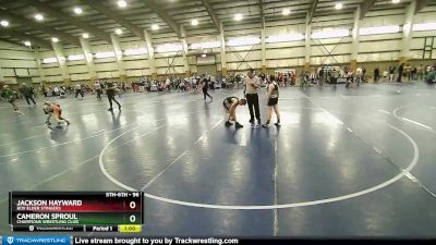 96 lbs Quarterfinal - Cameron Sproul, Champions Wrestling Club vs Jackson Hayward, Box Elder Stingers