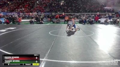 5A 126 lbs Champ. Round 1 - Mason Rogers, Coeur D Alene vs Tanner Severn, Madison