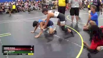 117 lbs Round 4 (6 Team) - Ameer Khalil, American Gladiators-Blue vs Lake Waters, Missouri Gold
