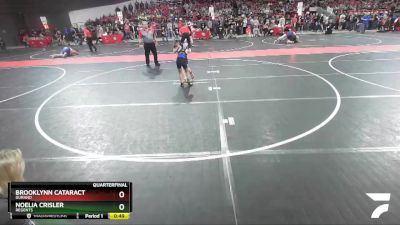 65 lbs Quarterfinal - Noelia Crisler, Regents vs Brooklynn Cataract, Durand