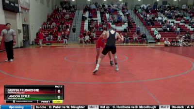 147 lbs Champ. Round 1 - Landon Ertle, Arab High School vs Griffin Prudhomme, Vestavia Hills HS