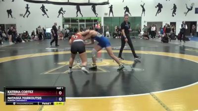 136 lbs Cons. Round 4 - Katrina Cortez, Lourdes University vs Natasha Markoutsis, Aurora University