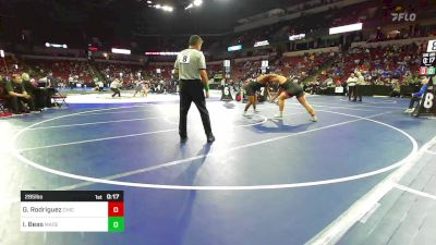 285 lbs Consi Of 16 #2 - Gabe Rodriguez, Chico vs Isaiah Beas, Madera