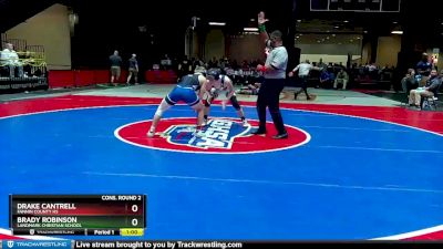 2A-150 lbs Cons. Round 2 - Brady Robinson, Landmark Christian School vs Drake Cantrell, Fannin County HS