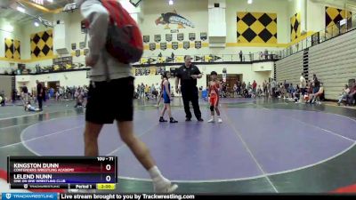 71 lbs Quarterfinal - Kingston Dunn, Contenders Wrestling Academy vs Lelend Nunn, One On One Wrestling Club