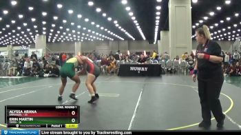 170 lbs Quarters & 1st Wb (16 Team) - Alyssa Arana, Emmanuel vs Erin Martin, Tiffin