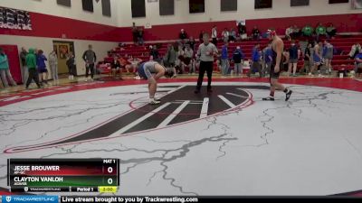 195 lbs Cons. Round 2 - Clayton VanLoh, AGWSR vs Jesse Brouwer, AP-GC