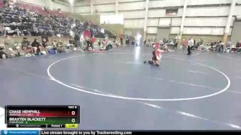 97 lbs Round 2 (4 Team) - Braxten Blackett, Utah Black vs Chase Hemphill, Warriors Of Christ