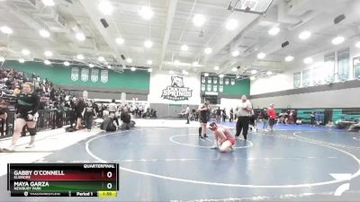 189 lbs Quarterfinal - Maya Garza, Newbury Park vs Gabby O`Connell, Elsinore